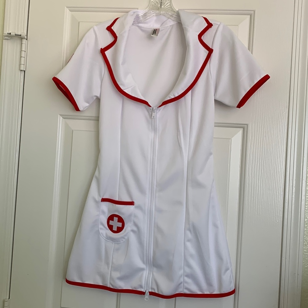 Sexy Nurse Costume Dress blink 182 enema of the state Hat Butterfly Tattoo Small